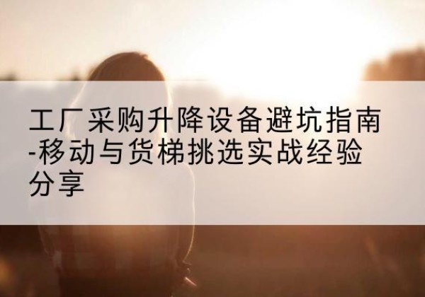 南澳移动式升降机怎么选-工厂采购升降设备避坑指南-移动与货梯挑选实战经验分享